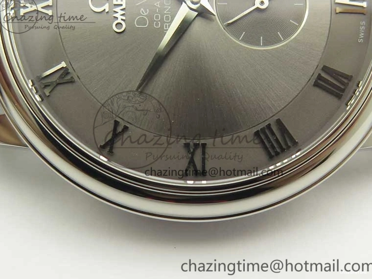 0329 Original De Ville Prestige Small Second TWF 1:1 Best Edition Gray Dial on Black Leather Strap MIYOTA 8036